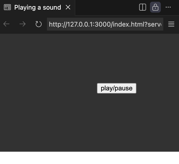 A button apears which is my first experimentation